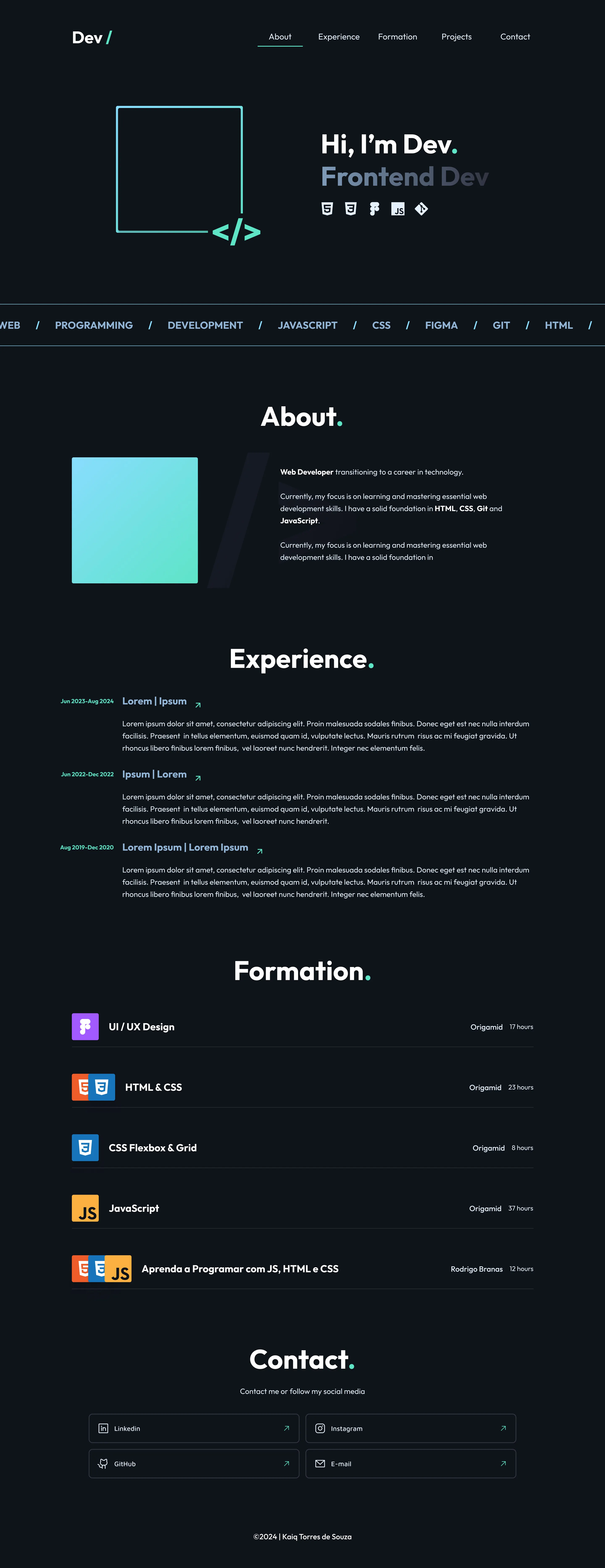 Portfolio Personal